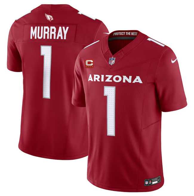 Men & Women & Youth Arizona Cardinals #1 Kyler Murray Red 2023 F.U.S.E. With 4-Star C Patch Vapor Untouchable F.U.S.E. Limited Football Stitched Jersey